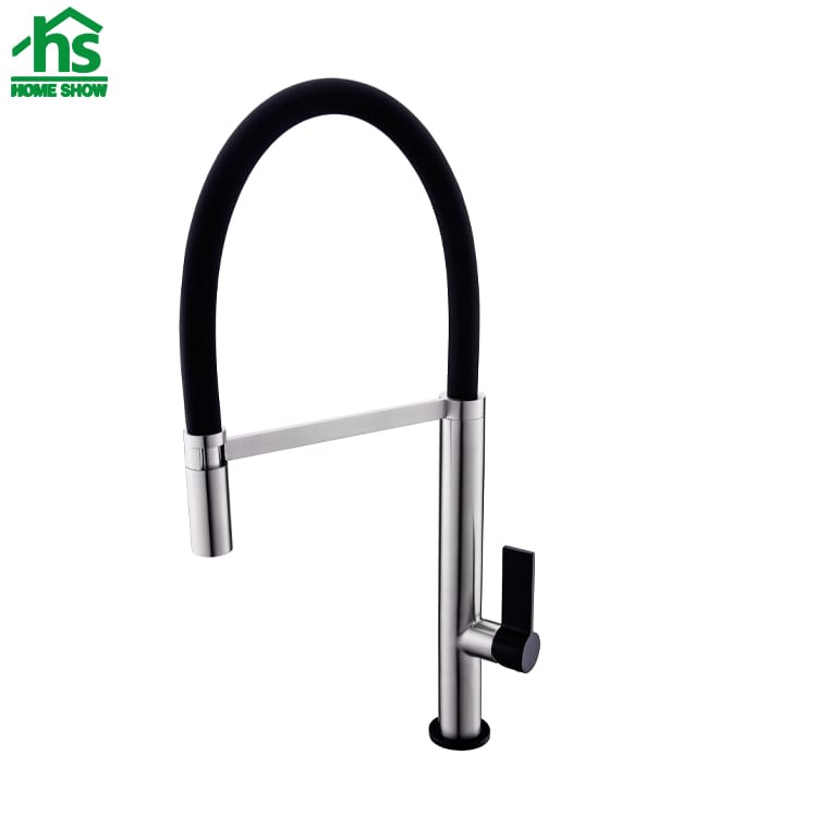 Wholesale Single Handle Kitchen Faucet with Brass Pull Out Spray C031475