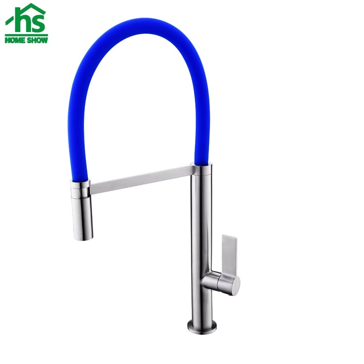 China Supplier Blue Neck Flexible Stainless Steel Kitchen Faucet C031498