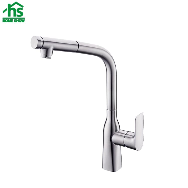 OEM & ODM 304 Stainless Steel Pull Out Spray Kitchen Faucet Supplier C031503