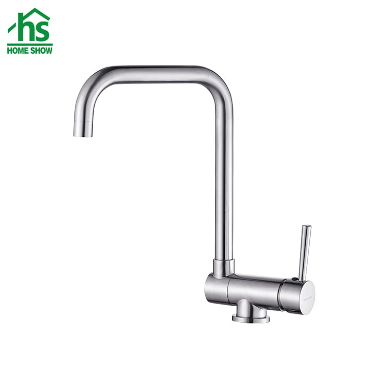 Custom Brush Nickle Single Handle Sus 304 Kitchen Faucet with Factory C031369