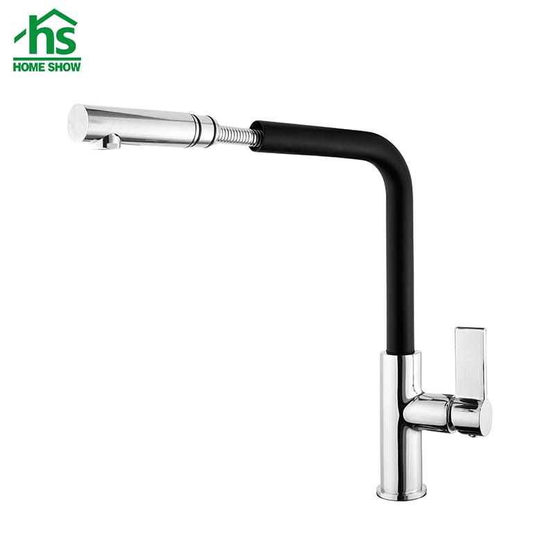 Brass Kitchen Faucet with Pull Out Spray C03 1218