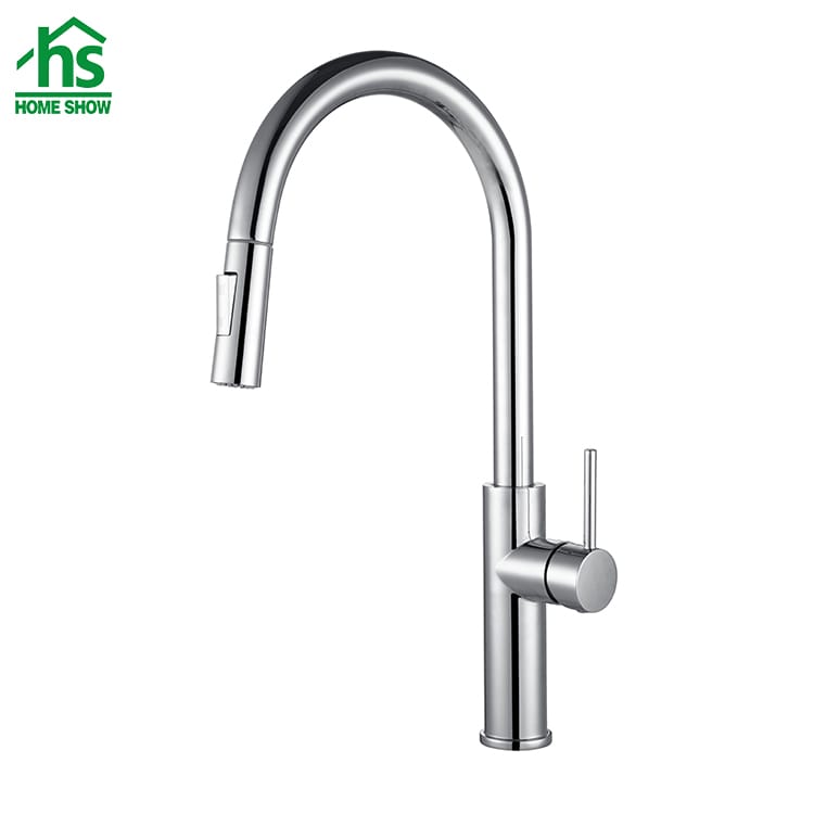 Wholesale Price Chrome Two Factions Spray Kitchen Faucet Tap Supplier C03 1411