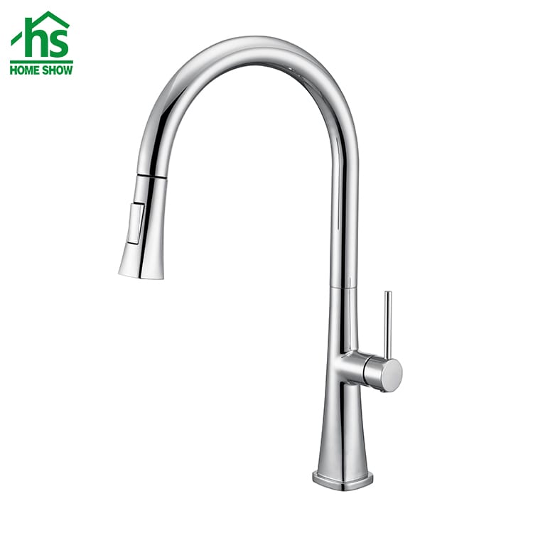Wholesale ODM OEM Brass Zinc Pull Out Kitchen Faucet Factory C03-1416