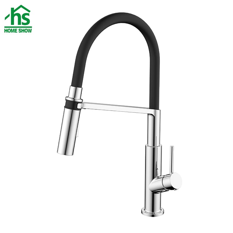 American Style Flexible Hose Black Color Sink Faucet C03 1420