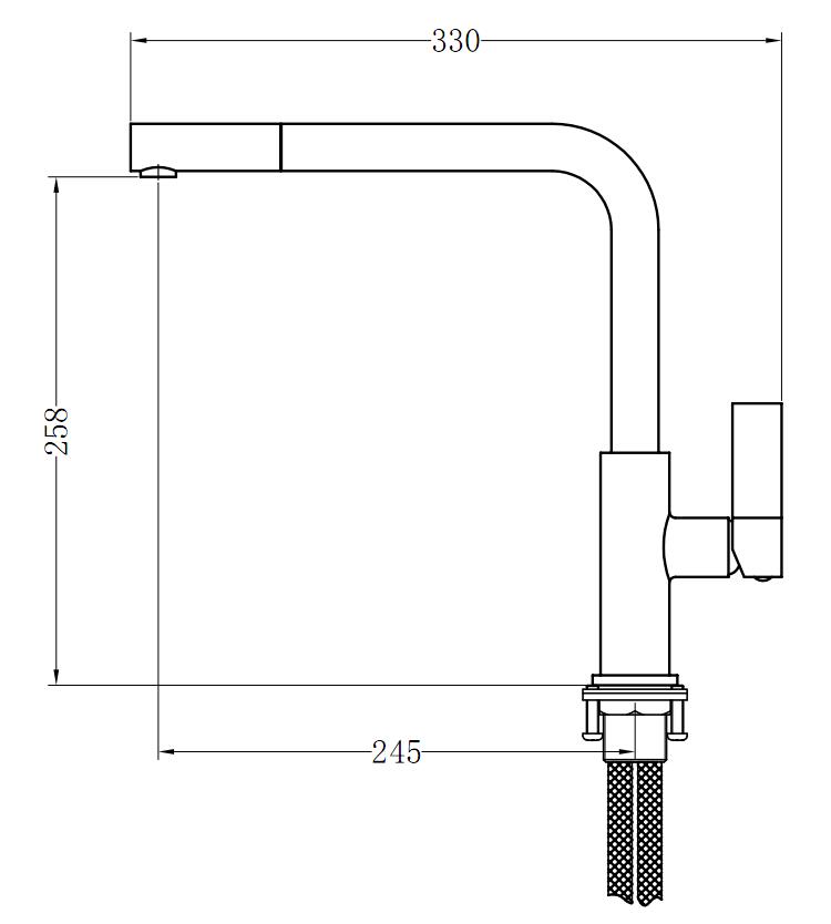 Wholesale ODM Brass Single Handle Kitchen Faucet C03 1217 Manufacturer