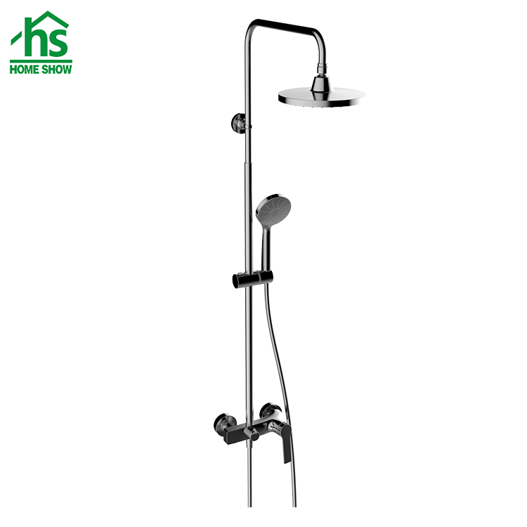 Factory Sell Wall Mounted Three Functions Brass Shower Faucet System Set