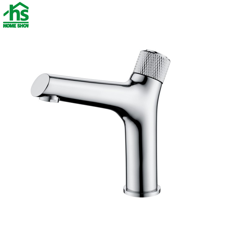 Wholesale Tree Shape Faucets Botton Control Chrome Bathroom for Hotel Project Factory