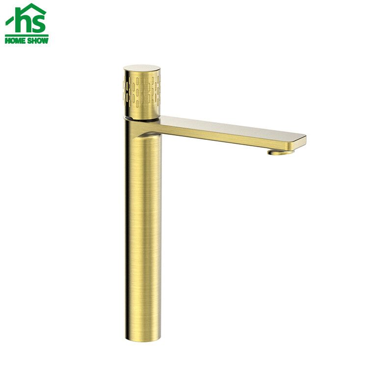 Wholesale Custom Price Gold Single Lever Basin Mixer Bathroom Faucet Factory M25 5003