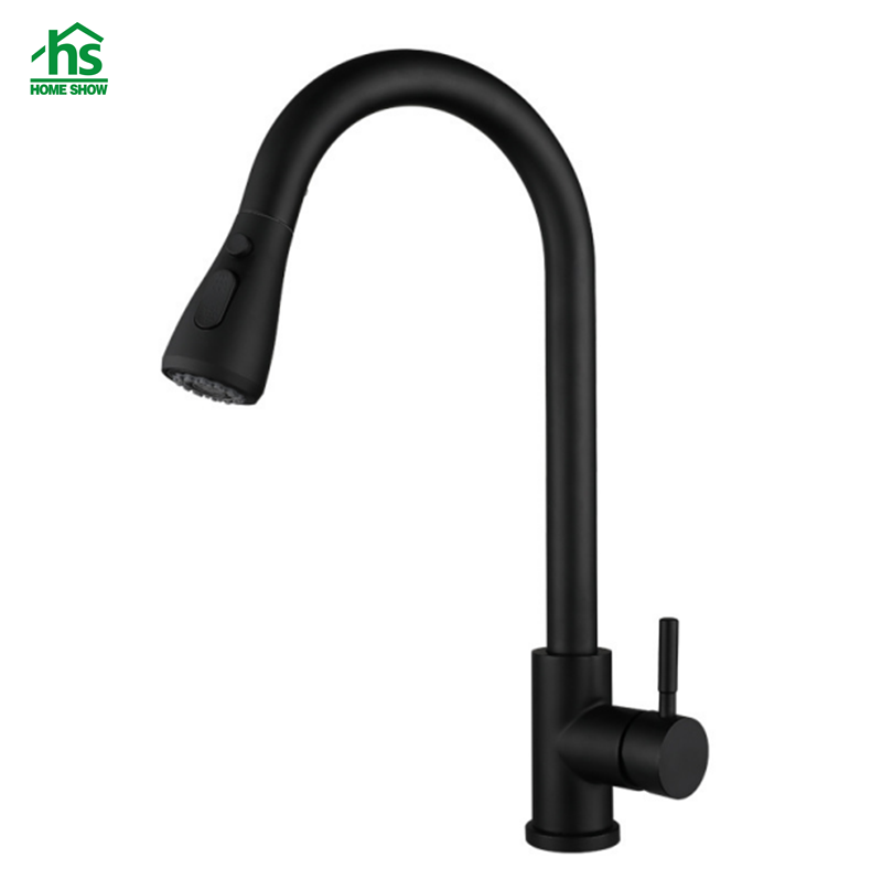 Wholesale ODM Matt Black OEM Stainless Steel Touch Control  Kitchen Faucet  C03 1674