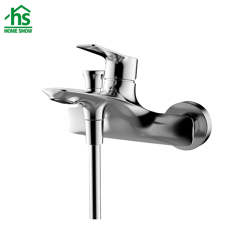 Wall mounted design bathroom brass shower mixer tap set D17 1004
