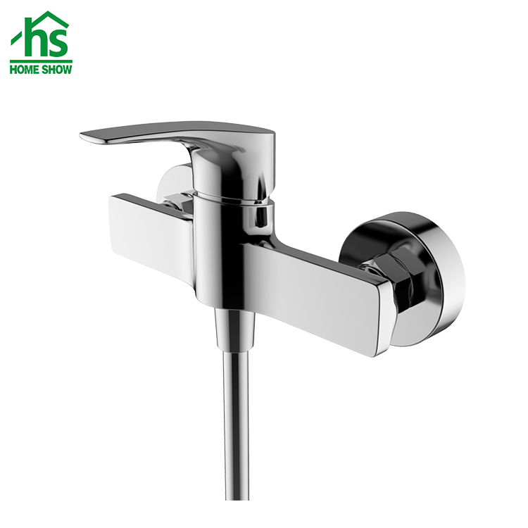 Wall mounted brass material chrome bath shower mixer faucet  D17 1002