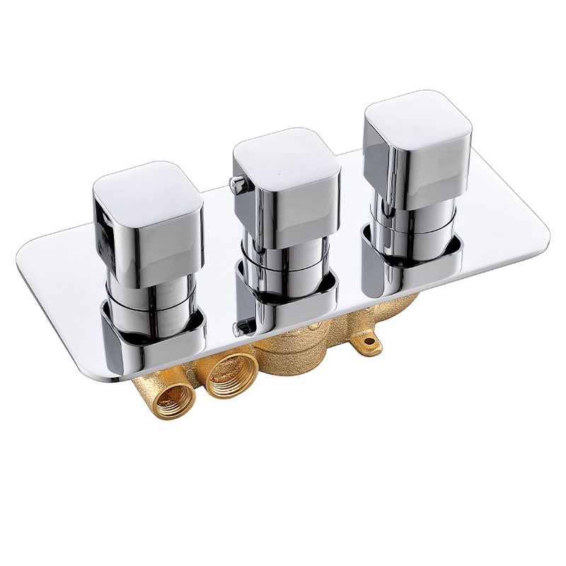 Manufacturer 3 Function  Brass Multifunctional Thermostatic Concealed Shower Valve