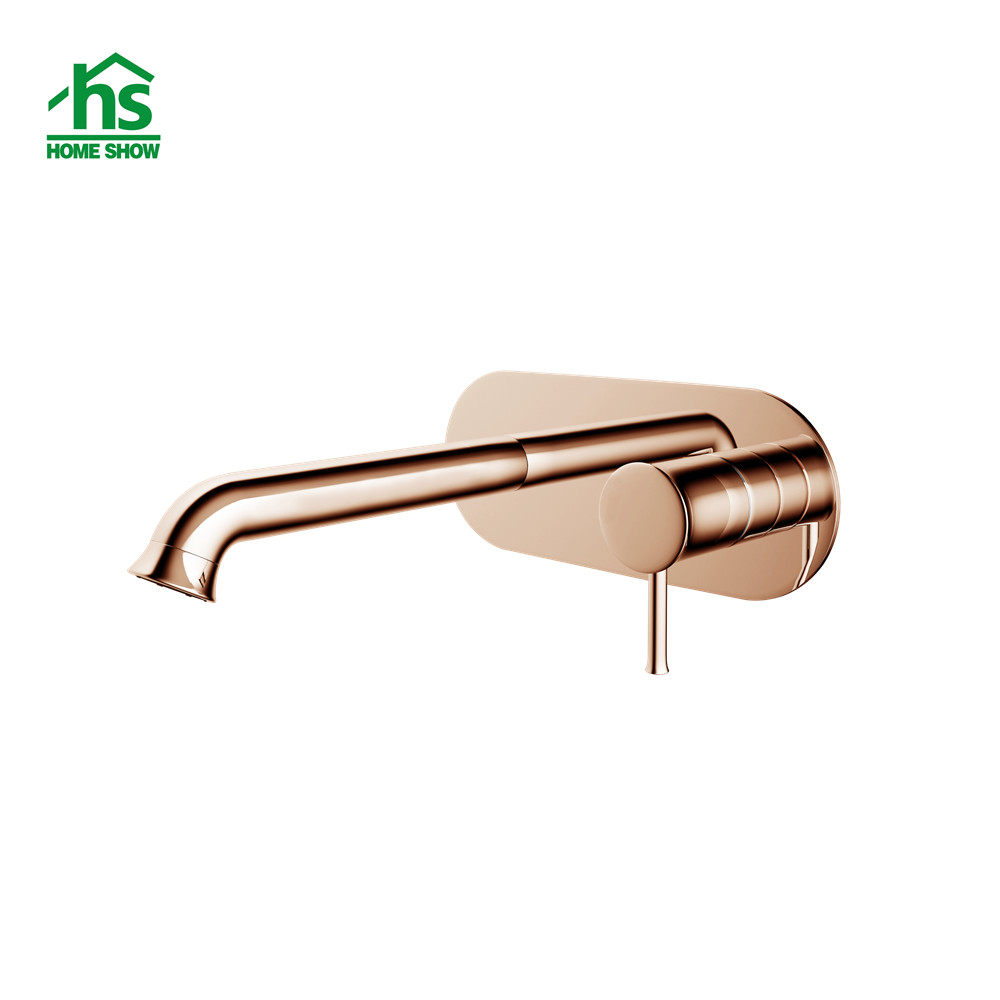 OEM Factory OEM In Wall Brass Single Level Rose Gold Basin Faucet M45 5004