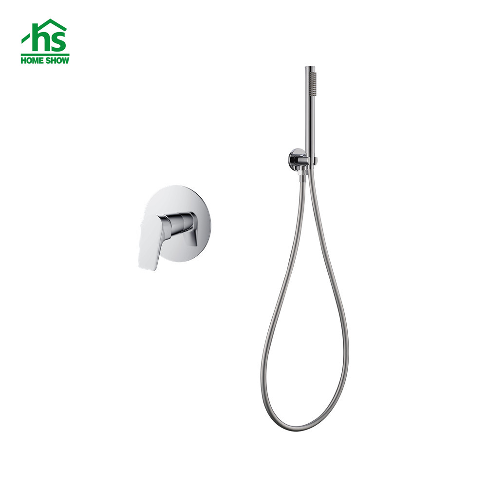 ODM/OEM Wall Concealled Chrome Single Function Shower Mixer Set with Valve Control and Hand Shower